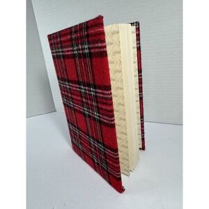 Vintage 1989 Red Plaid Flannel Quill Mark Journal USA Unused